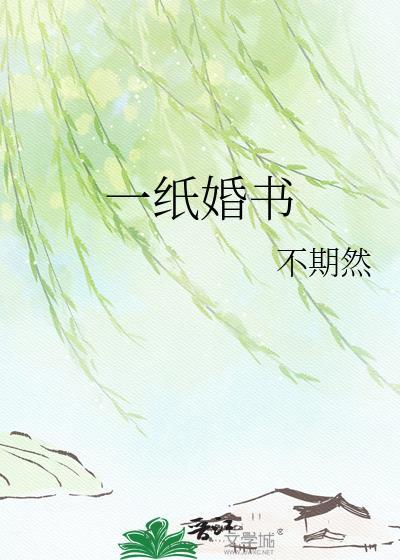 一纸婚书什么意思